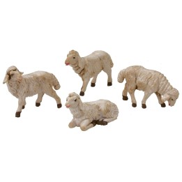 4 ovejas para estatuas de 12 cm