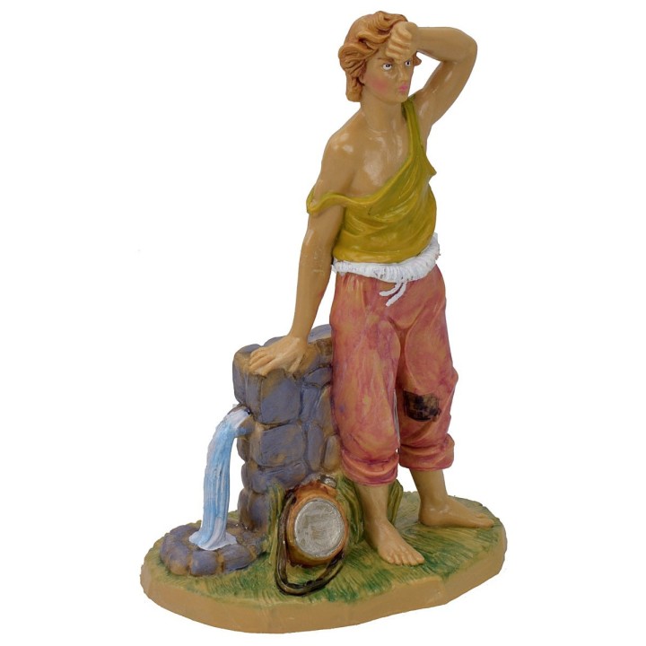 Shepherd at the fountain cm 20 lux