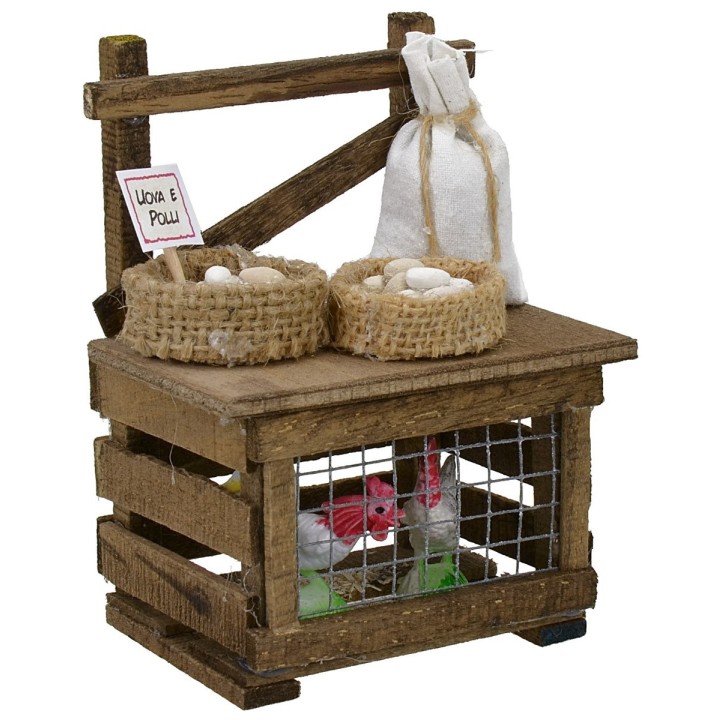 Banquete con huevos y pollos cm 8x6x11 h