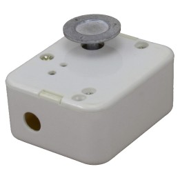 Manual winding white music box
