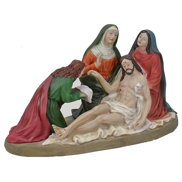 Scena Gesù deposto dalla croce serie 13 cm statue pasquali