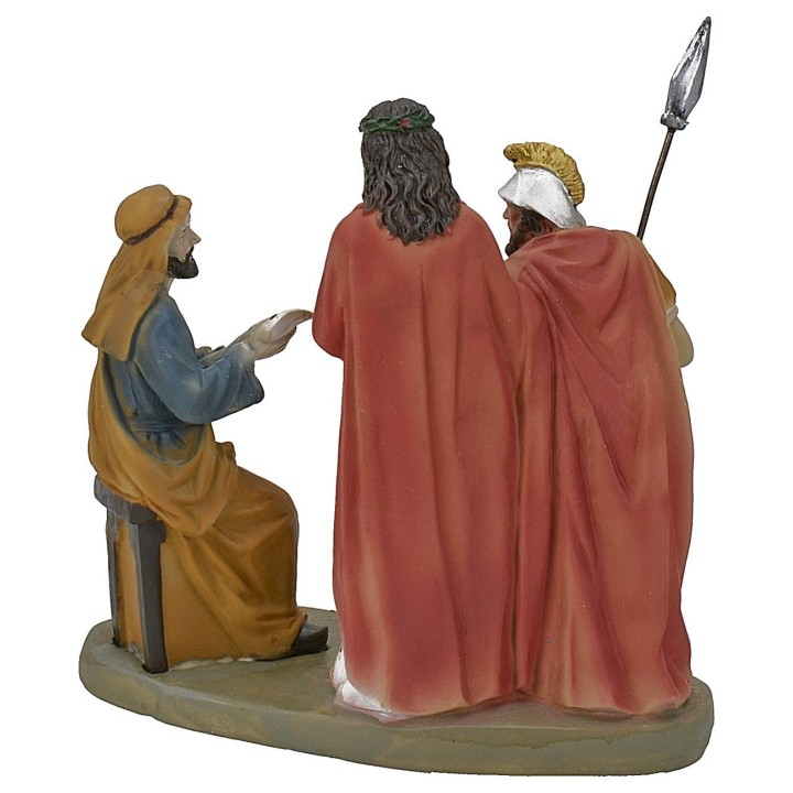 Escena del juicio a Jesús, figuras pascuales de 13 cm.