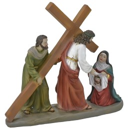 Subida al monte Calvario estatua pascual de 13 cm