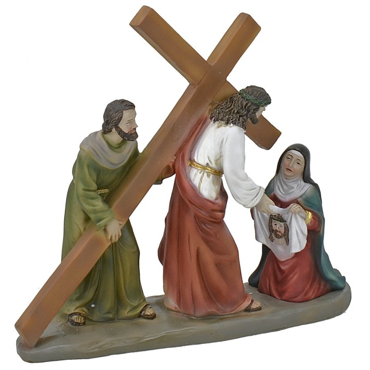Salita sul monte Calvario 13 cm statue pasquali