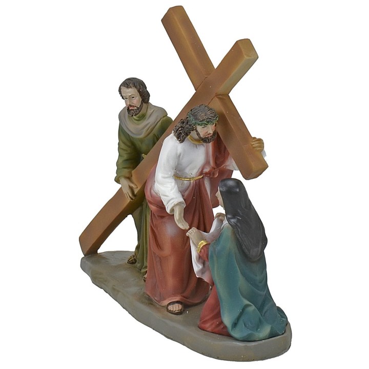 Climbing Mount Calvary 13cm Easter statues