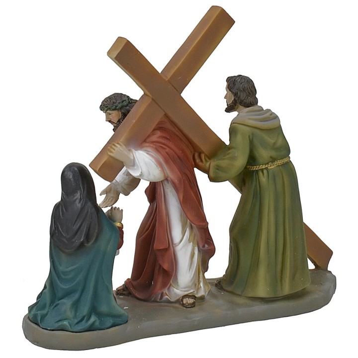 Salita sul monte Calvario 13 cm statue pasquali