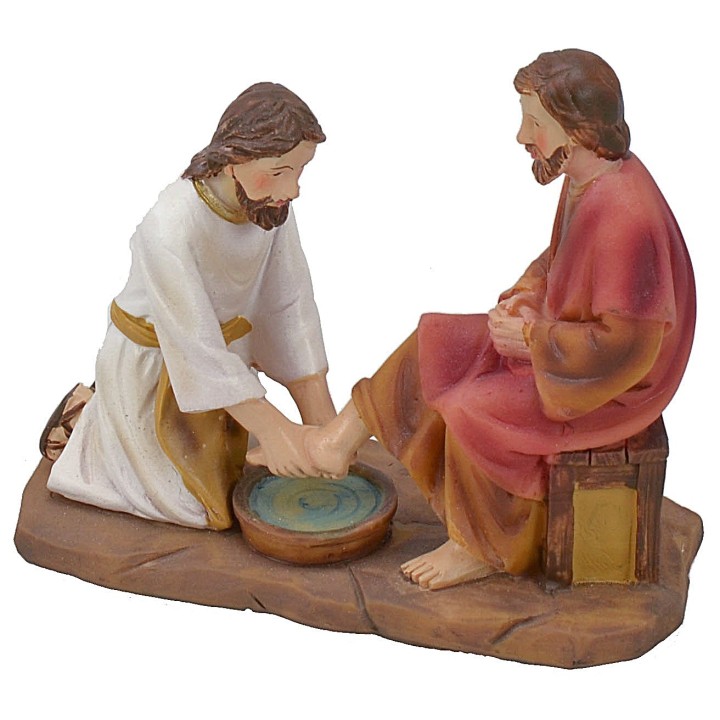 Lavanda dei piedi 9 cm statue pasquali