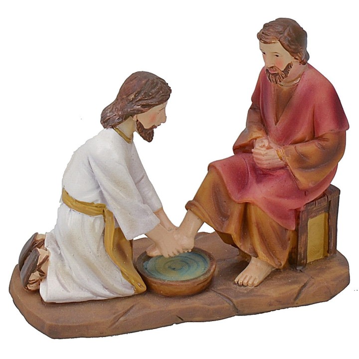 Foot washing 9 cm Easter statues