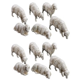 Set of 12 Landi Moranduzzo sheep for 10 cm figures