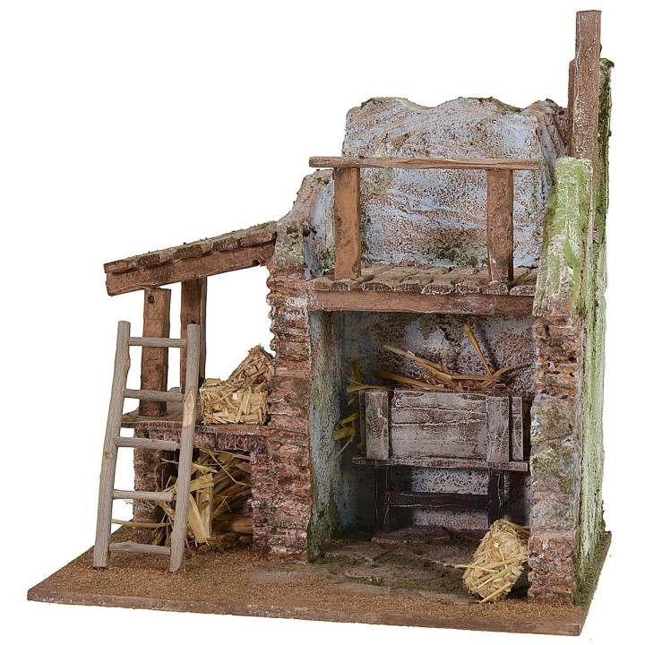 Fienile con mangiatoia cm 20X14,5X21,5 h