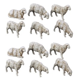 Set 12 pecore per statue cm 6 Landi Moranduzzo