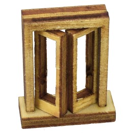 Finestra con telaio in legno cm 2,7x1x3,4 h