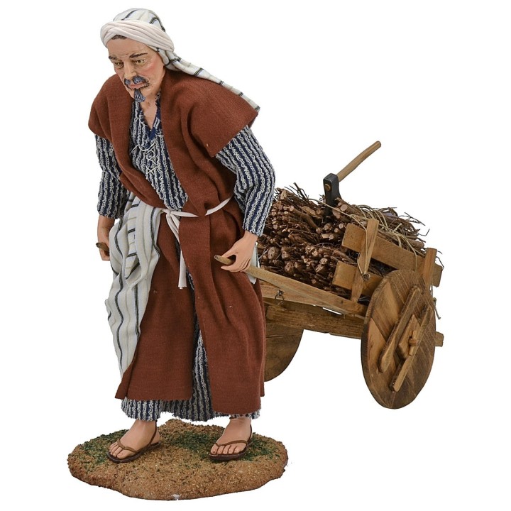 Uomo con carretto 30 cm Pigini