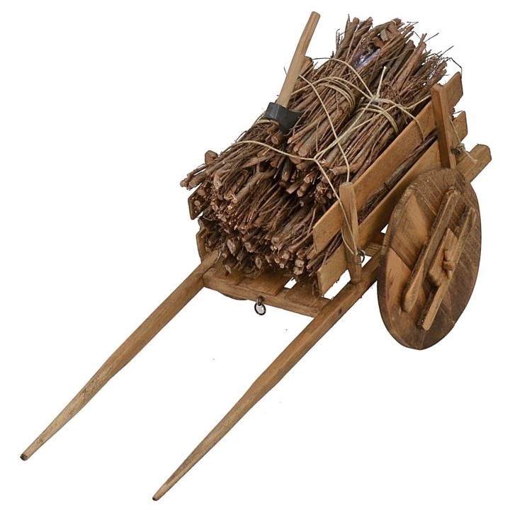 Man with cart 30 cm Pigini