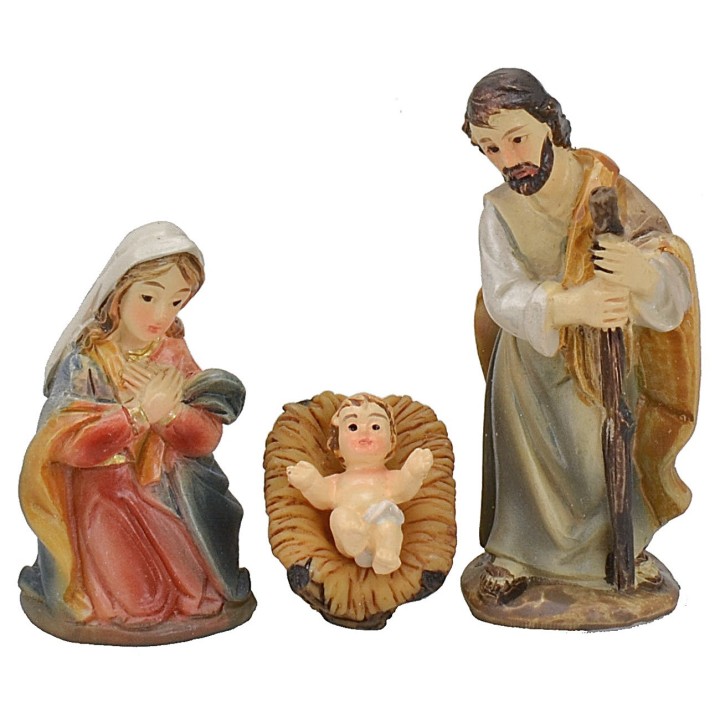 Set Natividad 11 figuras 5 cm en resina para Pesebre