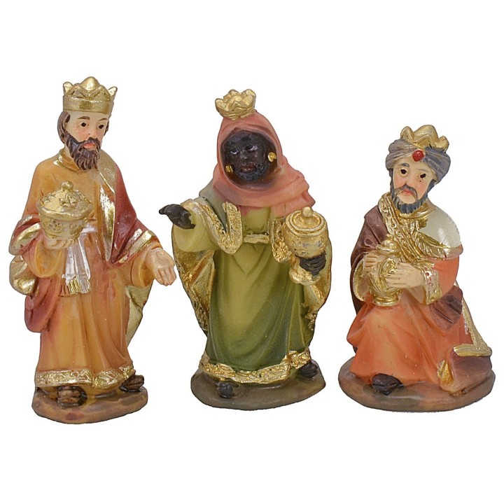 Nativity Set 11 subjects 5 cm in resin for Crib