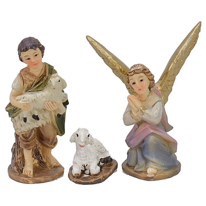 Nativity Set 11 subjects 5 cm in resin for Crib