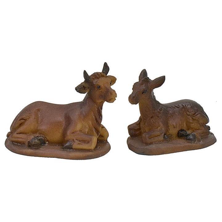 Nativity Set 11 subjects 5 cm in resin for Crib