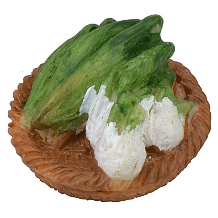 Resin basket with vegetables ø 3 cm