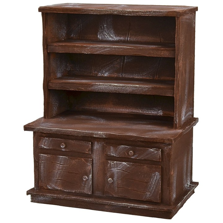 Sideboard in antiqued wood cm 25,5x15x32 h