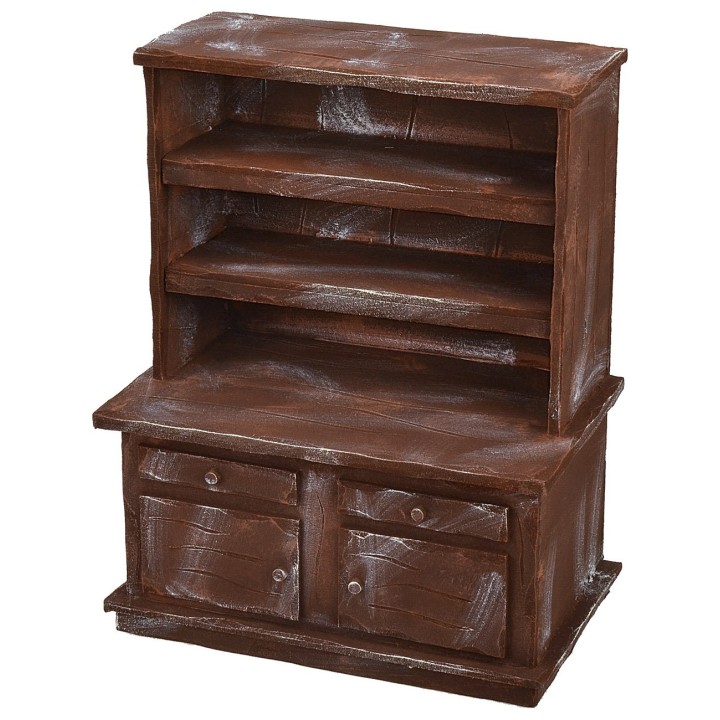 Sideboard in antiqued wood cm 25,5x15x32 h