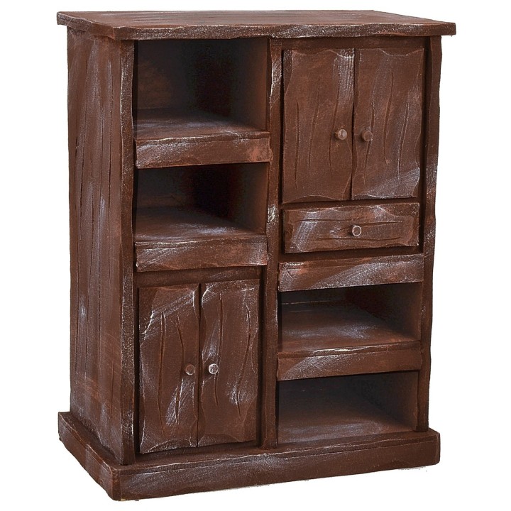 Mueble de cocina de madera envejecida cm 24,5x14,5x31,5 h