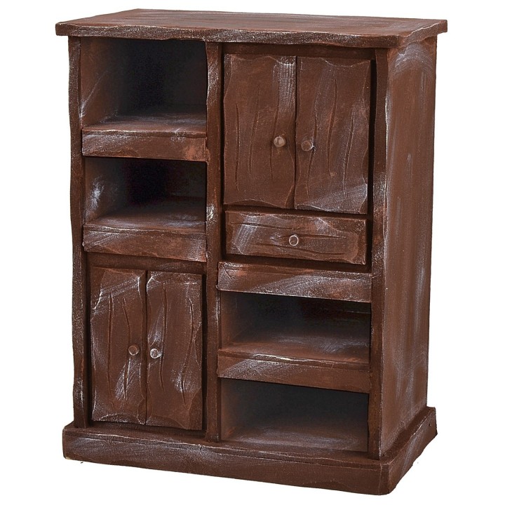 Kitchen cabinet in antiqued wood cm 24,5x14,5x31,5 h