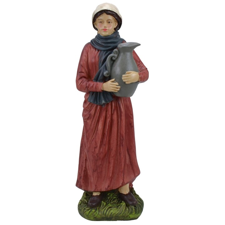 Donna con brocca in resina serie 40 cm
