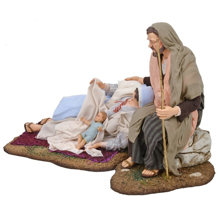 Natividad Virgen María y San José 30 cm Pigini