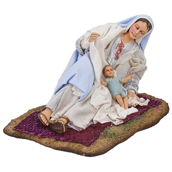 Natividad Virgen María y San José 30 cm Pigini