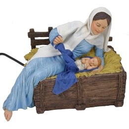 Madonna in movimento con bambinello serie 30 cm Pigini