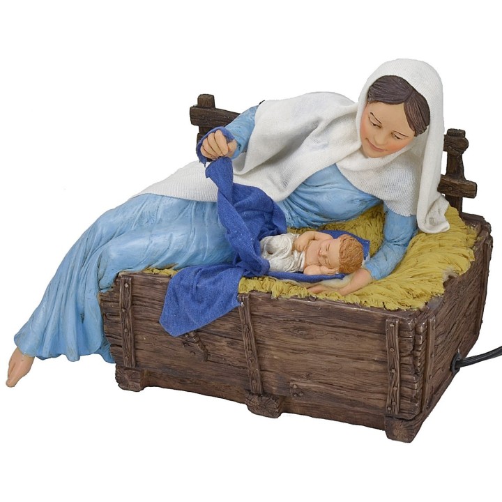 Madonna in movimento con bambinello serie 30 cm Pigini