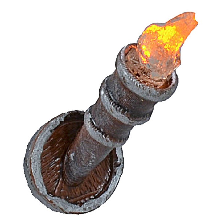 Flickering torch h 3.7 cm with 12 v yellow led.