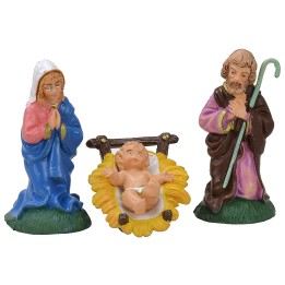 Cm 8 Natività set 3 pz in pvc
