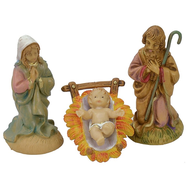 Cm 8 Nativity lux set of 3 pcs in pvc