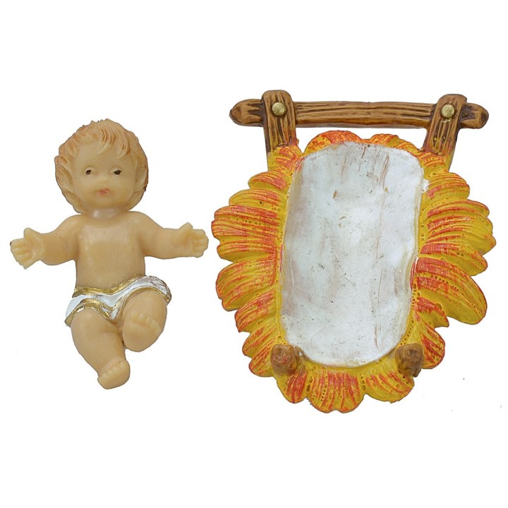 Cm 8 Natività lux set 3 pz in pvc