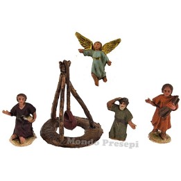 Set 5 soggetti cm 3,5 Annunciazione