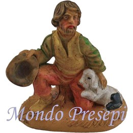 Cm 8 lux Man, who caresses the dog