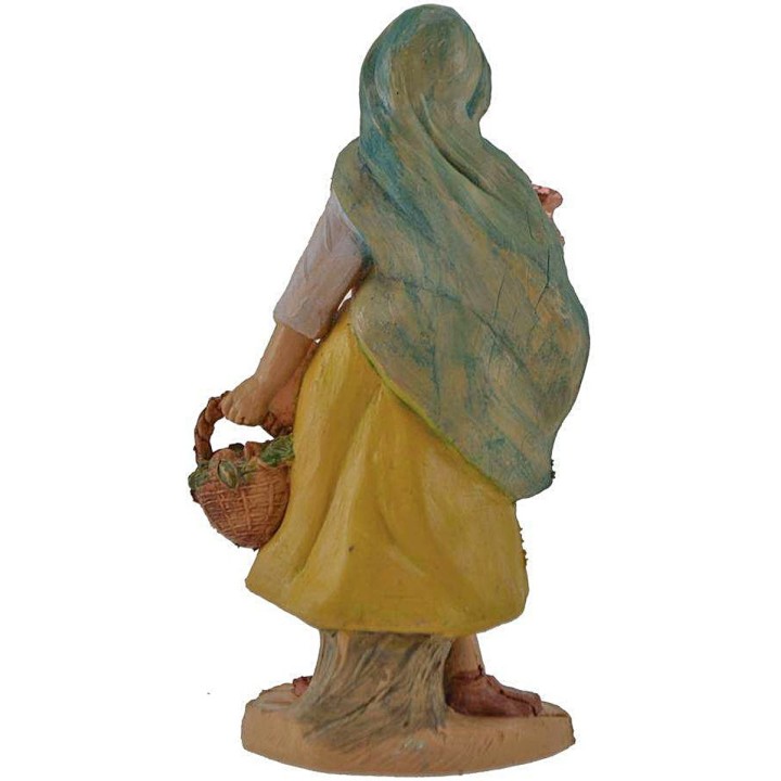10 cm lux Woman with basket and amphora