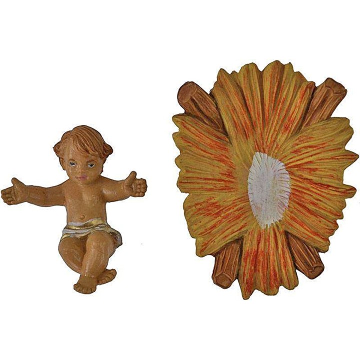 Conjunto de Natividad lux de 10 cm, 3 piezas en PVC