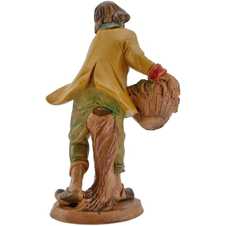 Uomo con cesto di verdure 15-16 cm Euromarchi