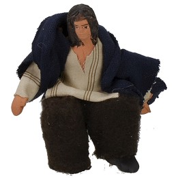 Uomo seduto serie 10 cm con braccio su-giù