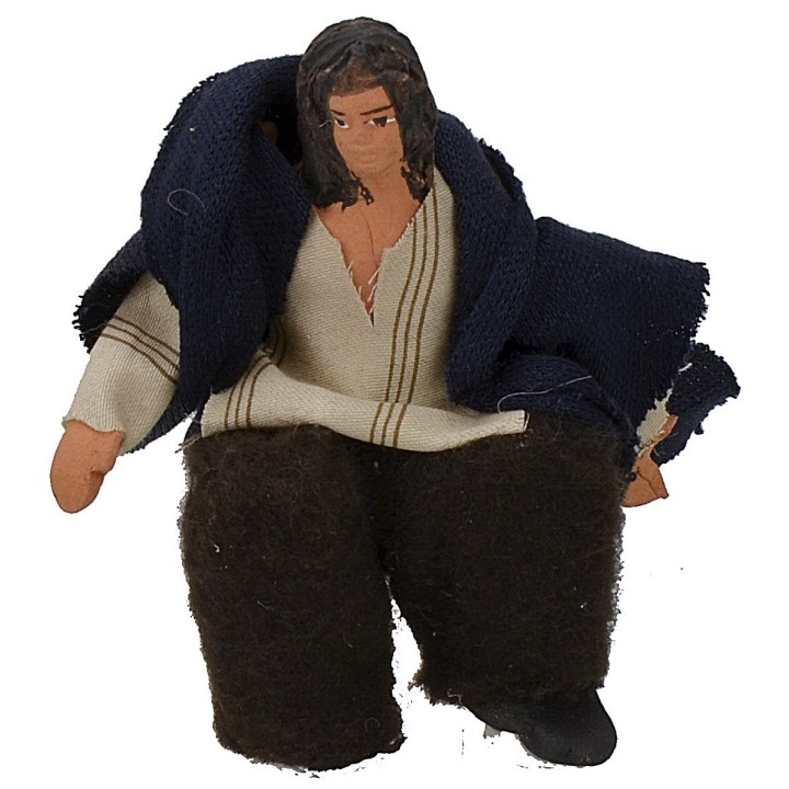 Uomo seduto serie 10 cm con braccio su-giù
