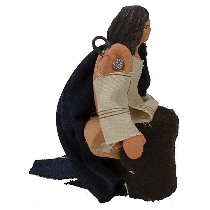 Uomo seduto serie 10 cm con braccio su-giù