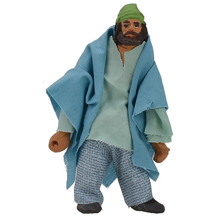 Uomo in piedi snodato con mano forata 10-11 cm
