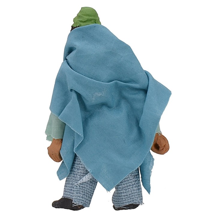Uomo in piedi snodato con mano forata 10-11 cm