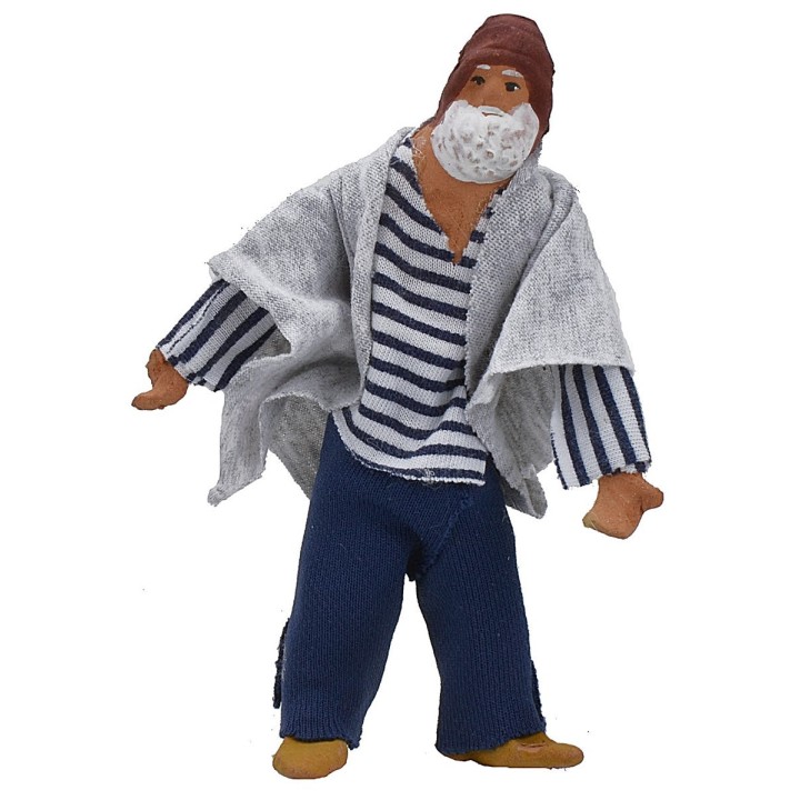 Uomo in piedi con busto e braccia snodate 12-13 cm