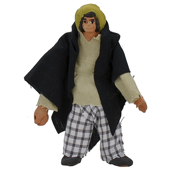 Hombre articulado de pie con mano perforada de 10-11 cm