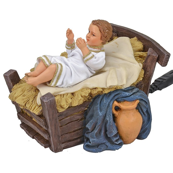 Bambino nella culla in movimento serie 30 cm Pigini
