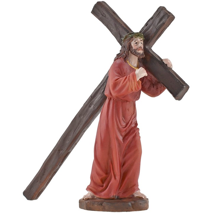 Ascent to Calvary with statues 12-13 cm h. 